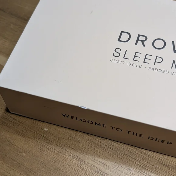 Drowsy Sleep Mask in Dusty Gold - Picture 7 of 9